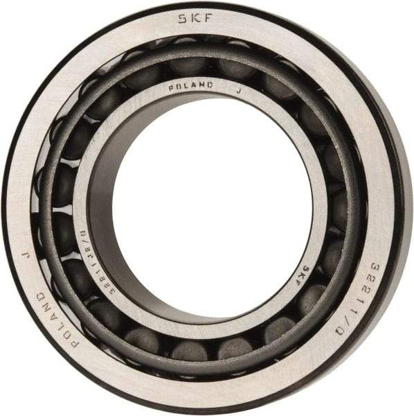 SKF - 55mm Bore Diam, 100mm OD, 26.75mm Wide, Tapered Roller Bearing - 106,000 N Dynamic Load Capacity, 129,000 N Static Load Capacity - Benchmark Tooling