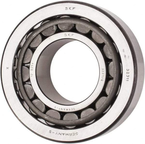 SKF - 55mm Bore Diam, 120mm OD, 45.5mm Wide, Tapered Roller Bearing - 198,000 N Dynamic Load Capacity, 250,000 N Static Load Capacity - Benchmark Tooling