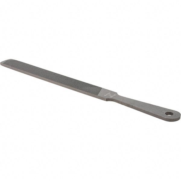 Value Collection - 8" Long, Hand American-Pattern File - Single, Double Cut, 3/16" Overall Thickness, Handle - Benchmark Tooling