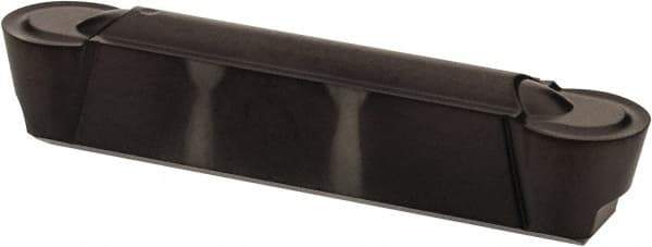 Kennametal - 0600R GMP Grade KCU10, 6mm Cutting Width Carbide Grooving Insert - 4.88mm Max Depth of Cut, Neutral, 3mm Corner Radius, AlTiN Finish - Benchmark Tooling