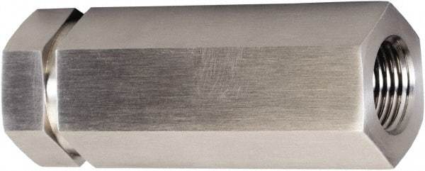 Brennan - 3/8" Stainless Steel Check Valve - Check Valve, FNPT, 6,000 WOG - Benchmark Tooling