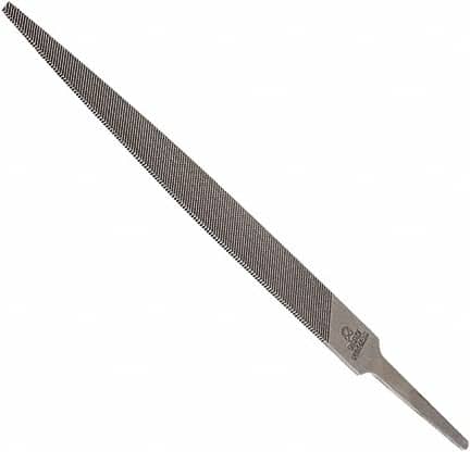 Anglo American - 8" Long, Second Cut, Warding American-Pattern File - Double Cut, 0.1" Overall Thickness, Tang - Benchmark Tooling