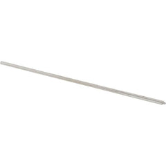 Alvord Polk - 0.0475" High Speed Steel 4 Flute Chucking Reamer - Straight Flute, 0.0455" Straight Shank, 1/2" Flute Length, 2-1/2" OAL - Benchmark Tooling