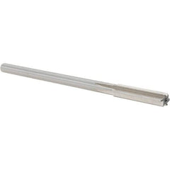 Alvord Polk - 0.329" High Speed Steel 6 Flute Chucking Reamer - Straight Flute, 0.2792" Straight Shank, 1-1/2" Flute Length, 6" OAL - Benchmark Tooling