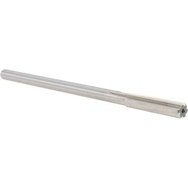 Alvord Polk - 0.32" High Speed Steel 6 Flute Chucking Reamer - Straight Flute, 0.2792" Straight Shank, 1-1/2" Flute Length, 6" OAL - Benchmark Tooling