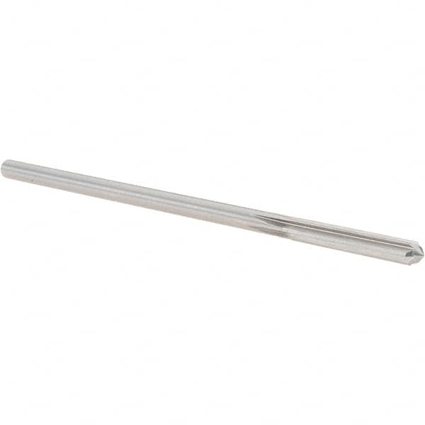Alvord Polk - 0.183" High Speed Steel 6 Flute Chucking Reamer - Straight Flute, 0.1755" Straight Shank, 1-1/8" Flute Length, 4-1/2" OAL - Benchmark Tooling