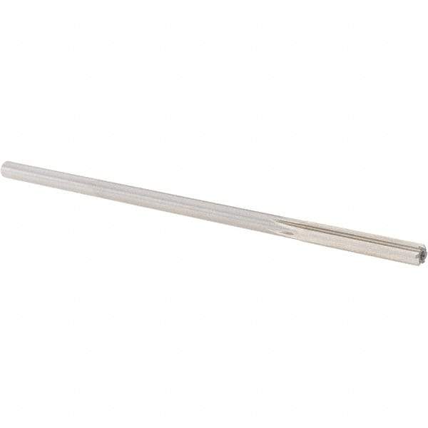 Alvord Polk - 0.231" High Speed Steel 6 Flute Chucking Reamer - Straight Flute, 0.2173" Straight Shank, 1-1/2" Flute Length, 6" OAL - Benchmark Tooling