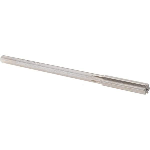 Alvord Polk - 0.3325" High Speed Steel 6 Flute Chucking Reamer - Straight Flute, 0.2792" Straight Shank, 1-1/2" Flute Length, 6" OAL - Benchmark Tooling