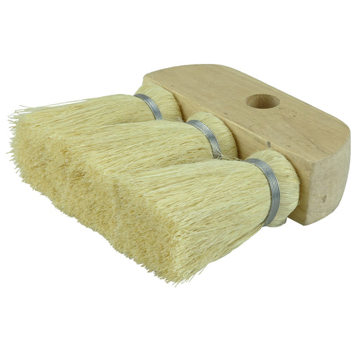 6-1/4″ 3-Knot Roof Brush, White Tampico Fill - Benchmark Tooling