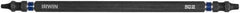 Irwin - #1 x #2" Square Size D/E Square Recess Screwdriver Bit - 1/4" Hex Drive, 6" OAL - Benchmark Tooling