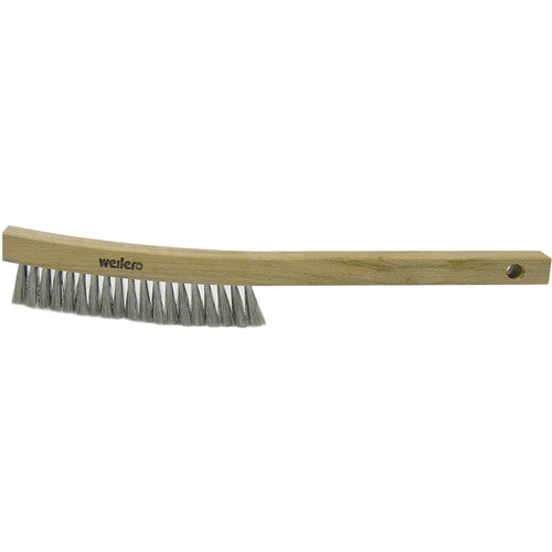 Plater's Brush, Steel Fill, 4 × 18 Rows, Shoe Handle - Benchmark Tooling