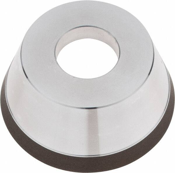 Tru-Maxx - 95mm Diam, 1-1/4" Hole Size, 1" Overall Thickness, 120 Grit, Type 11V9, Tool & Cutter Grinding Wheel - Fine Grade, CBN - Benchmark Tooling