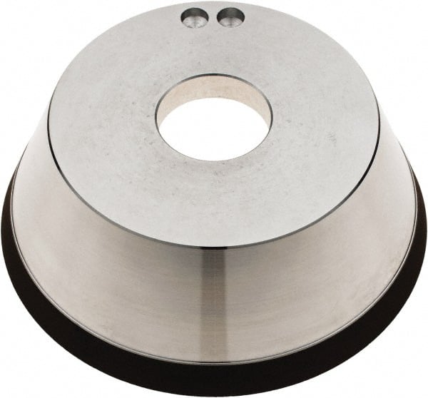 Tru-Maxx - 5" Diam, 1-1/4" Hole Size, 1" Overall Thickness, 120 Grit, Type 11V9, Tool & Cutter Grinding Wheel - Fine Grade, Diamond - Benchmark Tooling
