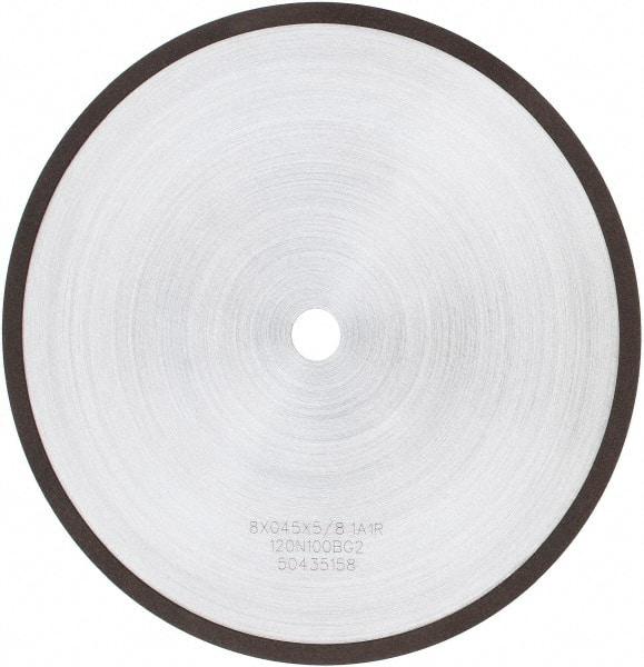 Tru-Maxx - 8" 120 Grit Diamond Cutoff Wheel - 0.045" Thick, 5/8" Arbor, Use with Angle Grinders - Benchmark Tooling