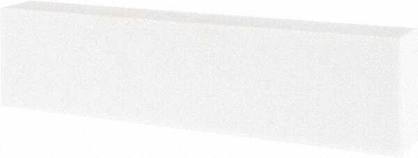 Tru-Maxx - 80 Grit Aluminum Oxide Rectangular Polishing Stone - Medium Grade, 2" Wide x 8" Long x 1" Thick - Benchmark Tooling
