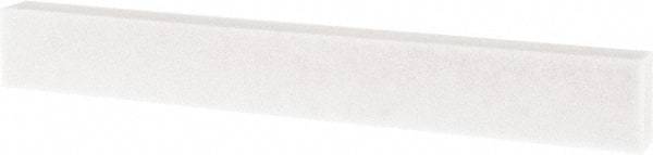 Tru-Maxx - 80 Grit Aluminum Oxide Rectangular Polishing Stone - Medium Grade, 1" Wide x 8" Long x 1/2" Thick - Benchmark Tooling