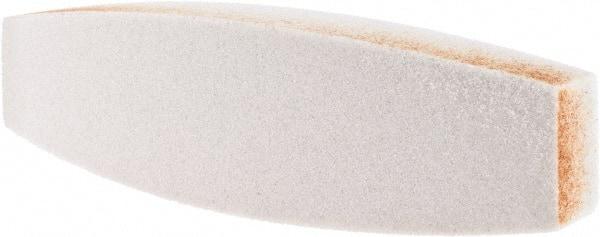 Tru-Maxx - 60 Grit Aluminum Oxide Boat (Shape) Polishing Stone - Medium Grade, 2-1/2" Wide x 9" Long x 1-1/2" Thick - Benchmark Tooling