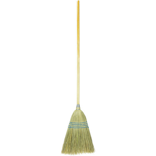 Household Upright Broom, Corn and Fiber Fill, 54″ Overall Length - Benchmark Tooling