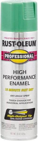 Rust-Oleum - Safety Green, Gloss, Rust Proof Enamel Spray Paint - 14 Sq Ft per Can, 15 oz Container, Use on Multipurpose - Benchmark Tooling