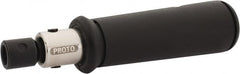 Proto - Preset Pre-Set Interchangeable Head Torque Wrench Assembly - 3 N/m to 150 In/Lb Torque, 6" OAL - Benchmark Tooling