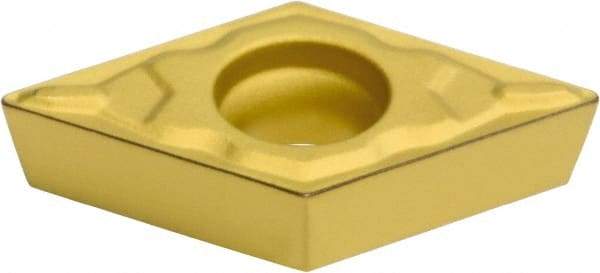 Sumitomo - DCMT32.50.5 ELU Grade AC820P Carbide Turning Insert - Al2O3 Finish, 55° Diamond, 3/8" Inscr Circle, 5/32" Thick, 0.0078" Corner Radius - Benchmark Tooling