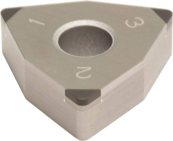 Sumitomo - 3NU-WNGA432 Grade BN350 PCBN Turning Insert - Uncoated, 80° Trigon, 1/2" Inscr Circle, 3/16" Thick, 1/32" Corner Radius - Benchmark Tooling