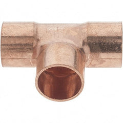 Value Collection - 3/8 x 3/8 x 3/8" Wrot Copper Pipe Tee - C x C x C - Benchmark Tooling