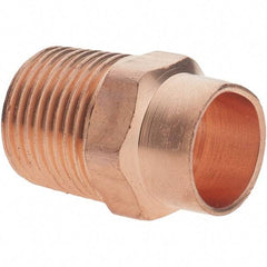 Value Collection - 3/8 x 3/8" Wrot Copper Pipe Adapter - C X M - Benchmark Tooling