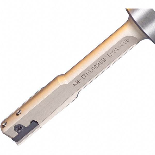Iscar - 8.7" OAL, RM Indexable Boring Bar - 6.3" Max Bore Depth, RM-SEI-B Insert, Screw Clamping Holding Method - Benchmark Tooling