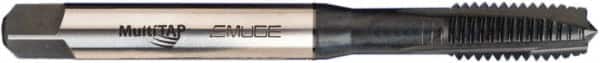 Emuge - M5x0.80 Metric Coarse, 3 Flute, Nitride/Oxide Finish, Vanadium High Speed Steel Spiral Point Tap - Plug Chamfer, Right Hand Thread, 70mm OAL, 6H Class of Fit - Exact Industrial Supply