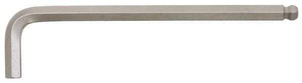 Paramount - 10mm Hex, Long Arm, Ball End Hex Key - 6-45/64" OAL, Steel, Metric System of Measurement - Benchmark Tooling