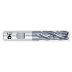1 x 3/4 x 2 x 4-1/2 5 Fl HSS-CO Roughing Non-Center Cutting End Mill - TiALN - Benchmark Tooling