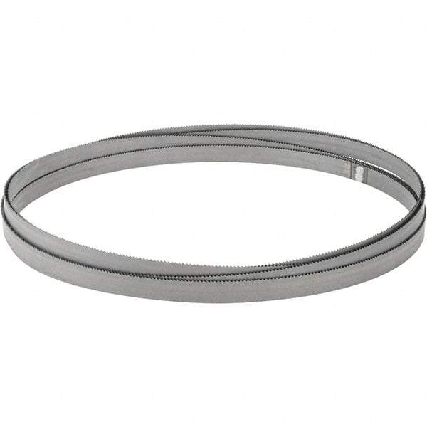 M.K. MORSE - 14 TPI, 12' 6 Long x 1/2" Wide x 0.025" Thick, Welded Band Saw Blade - Bi-Metal, Toothed Edge, Raker Tooth Set, Hard Back, Contour Cutting - Benchmark Tooling