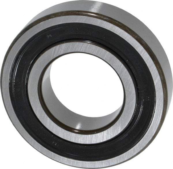 SKF - 35mm Bore Diam, 72mm OD, Double Seal Deep Groove Radial Ball Bearing - 17mm Wide, 1 Row, Round Bore, 15,300 Nm Static Capacity, 27,000 Nm Dynamic Capacity - Benchmark Tooling