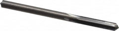 Hertel - 0.186" Solid Carbide 4 Flute Chucking Reamer - Straight Flute, 0.186" Straight Shank, 7/8" Flute Length, 2-3/4" OAL - Benchmark Tooling