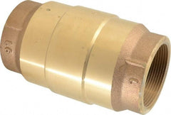 Strataflo - 2" Brass Check Valve - Inline, FNPT x FNPT, 200 WOG - Benchmark Tooling