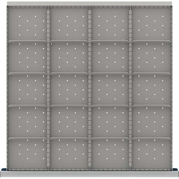 LISTA - 20-Compartment Drawer Divider Layout for 3.15" High Drawers - Benchmark Tooling