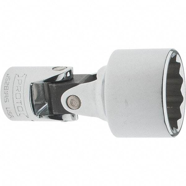 Proto - 7/8", 3/8" Drive, Intermediate Hand Socket - 12 Points, 2-1/4" OAL, Steel, Full Polish Finish - Benchmark Tooling