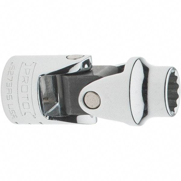 Proto - 3/8", 3/8" Drive, Intermediate Hand Socket - 12 Points, 2" OAL, Steel, Full Polish Finish - Benchmark Tooling