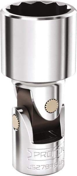 Proto - 3/4", 3/8" Drive, Intermediate Hand Socket - 12 Points, 2-5/16" OAL, Steel, Full Polish Finish - Benchmark Tooling