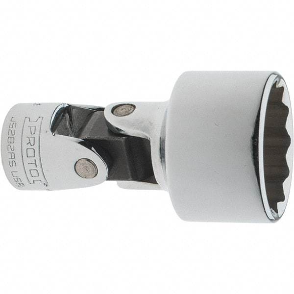 Proto - 15/16", 3/8" Drive, Intermediate Hand Socket - 12 Points, 2-1/4" OAL, Steel, Full Polish Finish - Benchmark Tooling