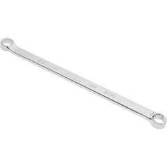 Proto - 9/16" x 5/8" 12 Point Box Wrench - Double End, 53/64" Head Diam x 13/32" Head Thickness, 12-31/64" OAL, Steel, Polished Finish, 15° Offset - Benchmark Tooling