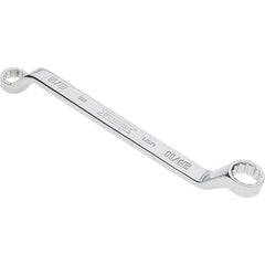 Proto - 5/8 x 11/16" 12 Point Box Wrench - Double End, 29/32" Head Diam x 1" Head Thickness, 9-3/4" OAL, Steel, Polished Finish, 15° Offset - Benchmark Tooling