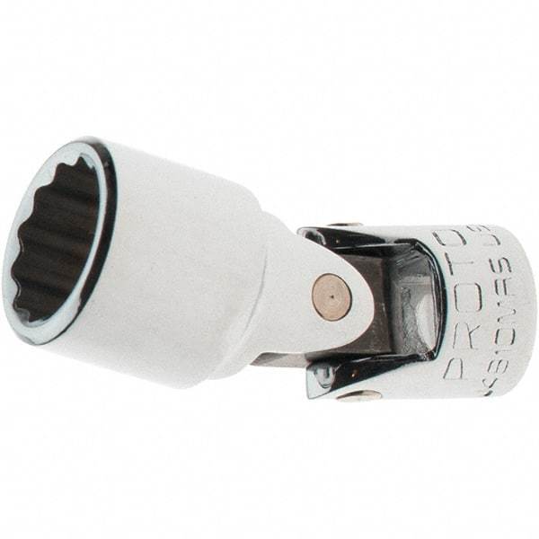 Proto - 1/4" Drive, Standard Hand Socket - 12 Points, 1-17/64" OAL, Steel, Full Polish Finish - Benchmark Tooling