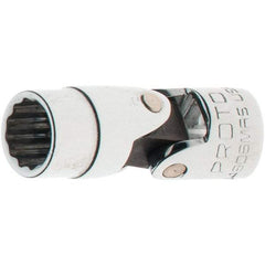 Proto - 1/4" Drive, Standard Hand Socket - 12 Points, 1-17/64" OAL, Steel, Full Polish Finish - Benchmark Tooling