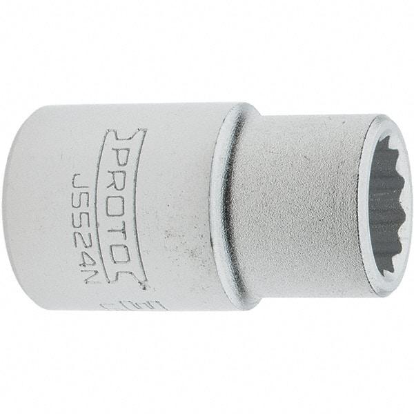 Proto - 3/4", 3/4" Drive, Standard Hand Socket - 12 Points, 2.285" OAL, Steel, Full Polish Finish - Benchmark Tooling