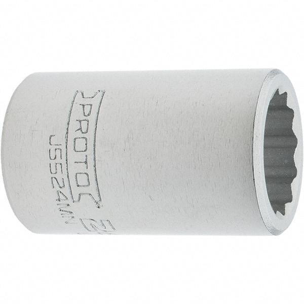 Proto - 3/4" Drive, Standard Hand Socket - 12 Points, 2.307" OAL, Steel, Full Polish Finish - Benchmark Tooling