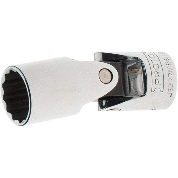 Proto - 3/8" Drive, Standard Hand Socket - 12 Points, 2-1/4" OAL, Steel, Full Polish Finish - Benchmark Tooling