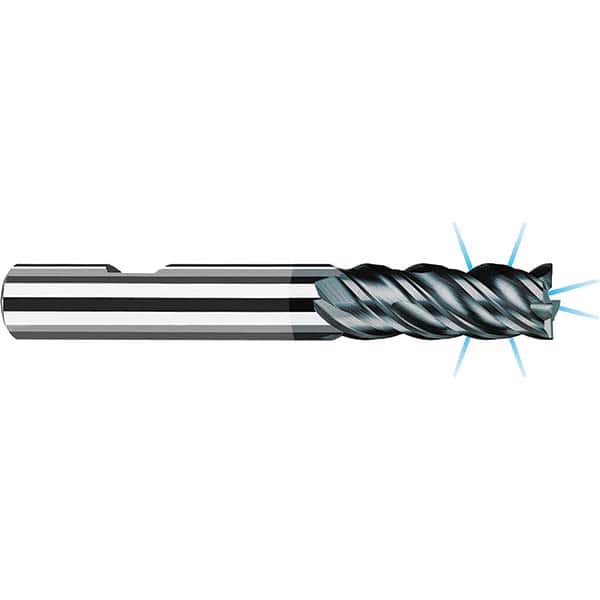Fraisa - 1/2, 1-1/4" LOC, 1/2" Shank Diam, 3-1/4" OAL, 4 Flute Solid Carbide Square End Mill - Benchmark Tooling
