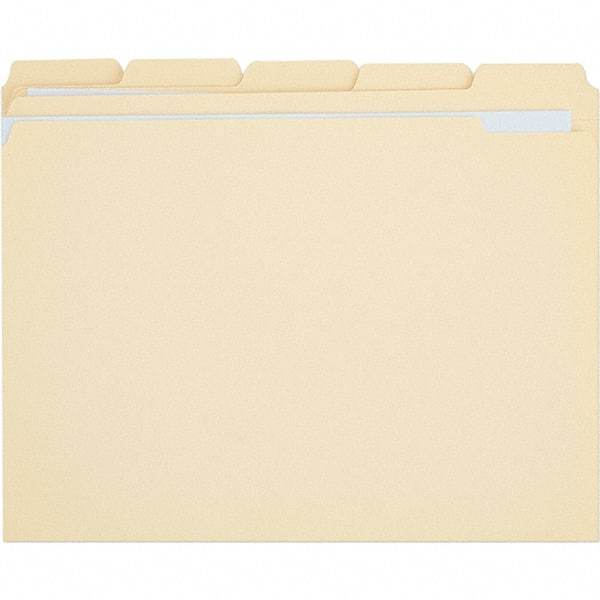 UNIVERSAL - 9-5/8 x 11-3/4", Letter Size, Manila, File Folders with Top Tab - 11 Point Stock, 1/5 Tab Cut Location - Benchmark Tooling
